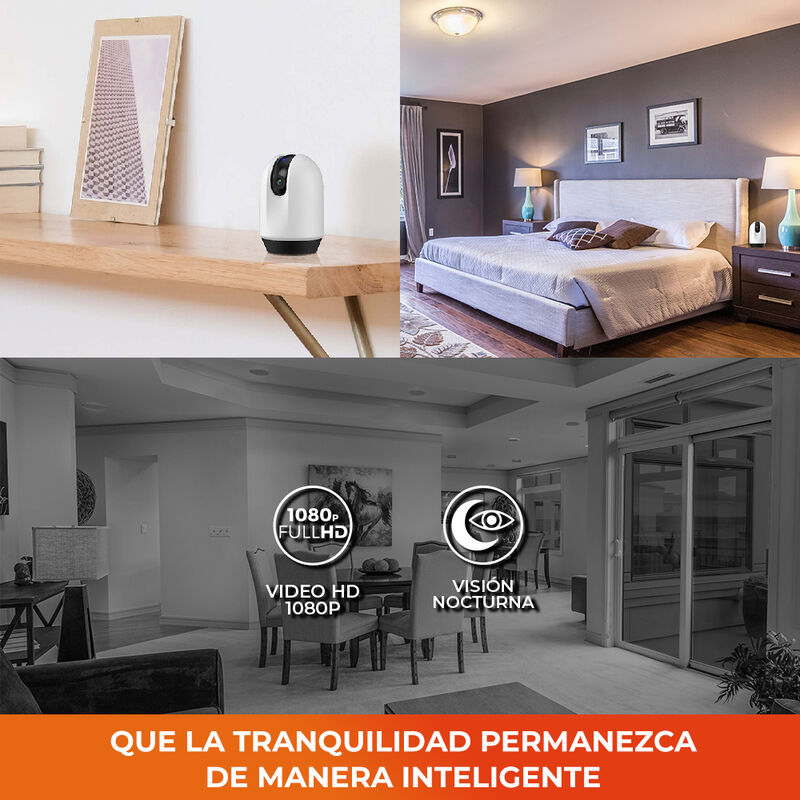 Cámara de Monitoreo Inteligente WiFi Interiores... image number null