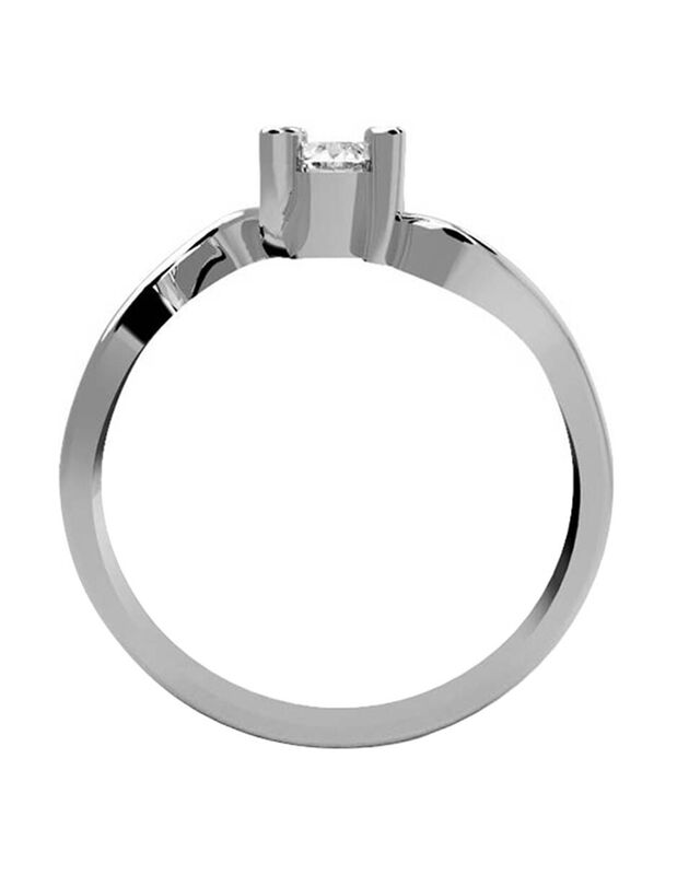 Anillo de Compromiso de 14K con Diamante de Lab... image number null