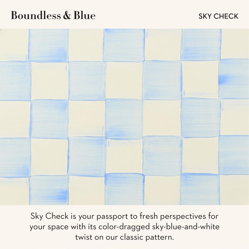Taz&oacute;n Mackenzie-childs Grande Sky Check Azul Cl... image number null