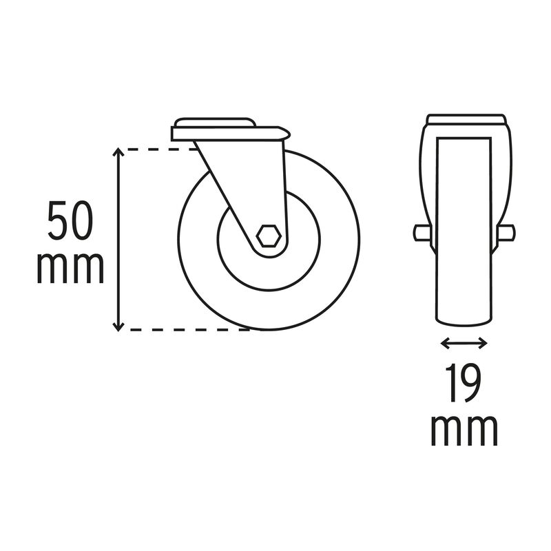 Cama de Plástico 36' para Mecánico Truper image number null
