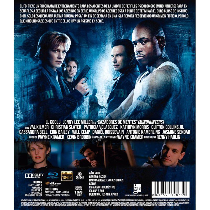 Cazadores De Mentes (mindhunters) [blu_ray] (20... image number null