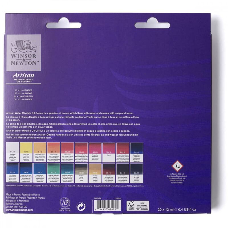 Paint Winsor & Newton Artisan, Aceite Mezclable... image number null