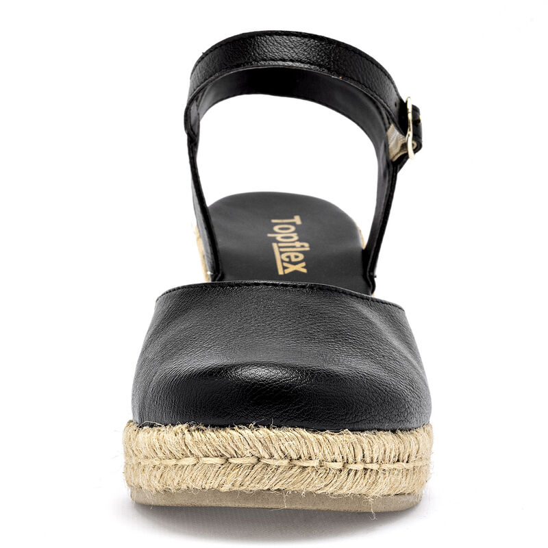 Topflex sandalia cu&ntilde;a para mujer negro cod 1409... image number null