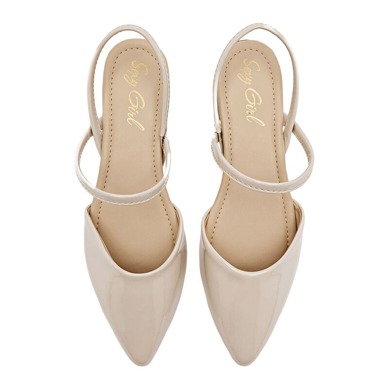Sexy Girl Balerina Destalonada Para Mujer Beige... image number null