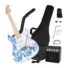 Guitarra El&eacute;ctrica Accesorios Blanco + Amplificador De Regalo 9v 5a Audiotek