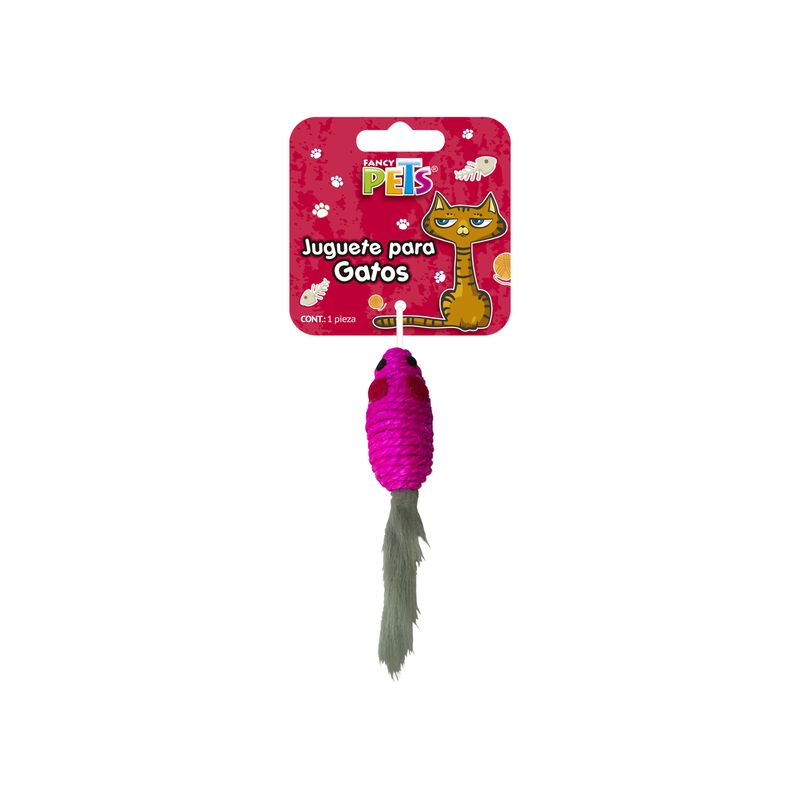 Fancy Pets Juguete Rat&oacute;n Con Cola De Peluche Pa... image number null