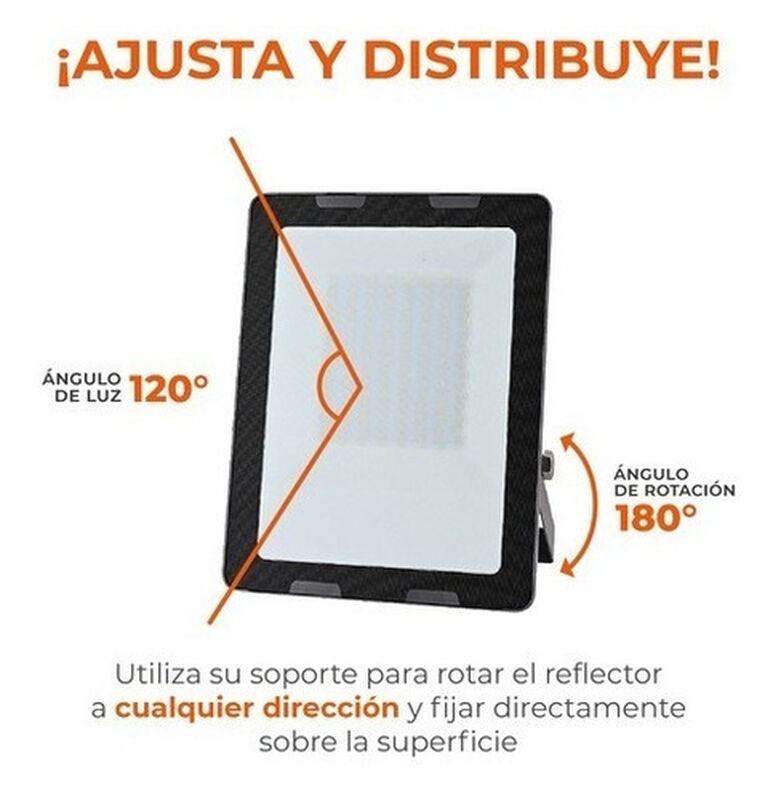 Reflector Led Exterior, 100 W, Luz Suave C&aacute;lida... image number null