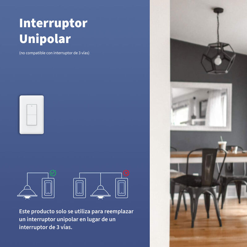 Interruptor de Luz Smart Aqara (con neutro, dos... image number null