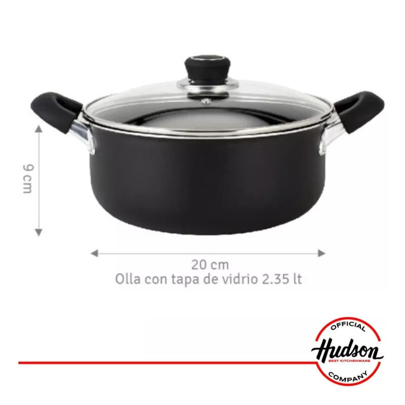Olla Cacerola Hudson 20 cm Aluminio Antiadheren... image number null