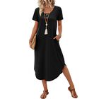 Vestido Midi Negro OFEEFAN - Talla XL