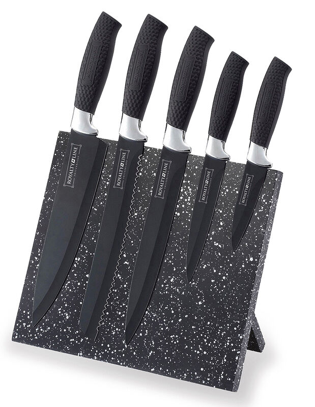 Set Cuchillos Magnetic Stone 5 Piezas - Black image number null