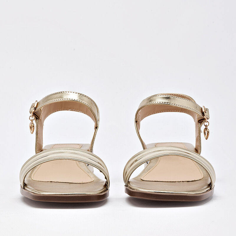 Celex sandalia piso para mujer dorado cod 14031... image number null