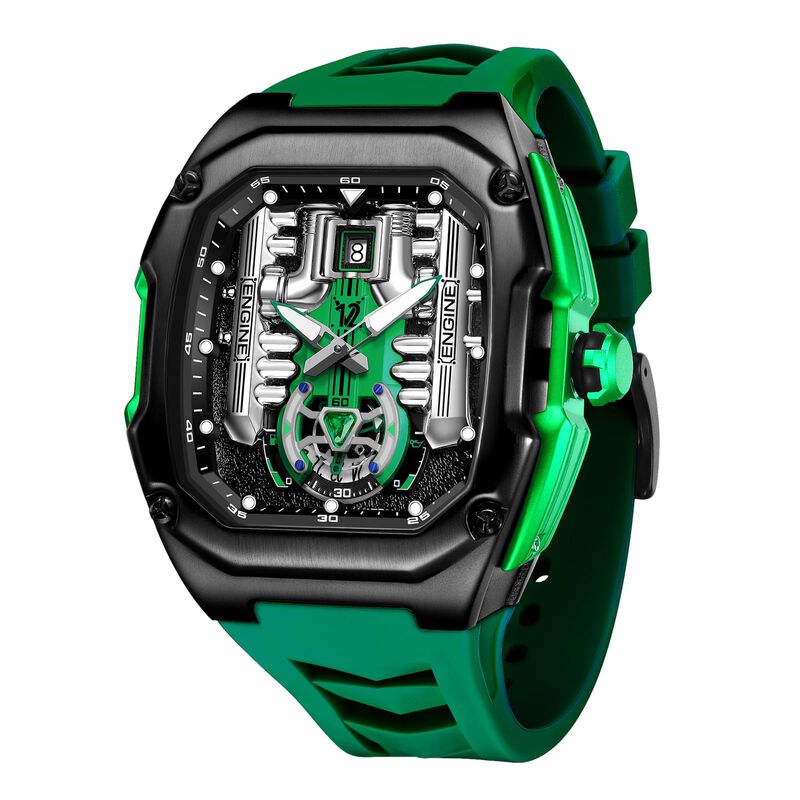 Reloj Liluoke Phantom Engine Con Correa De Sili... image number null