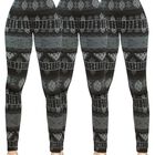 Set 3 Mallones Mujer Leggings Stretch Leggins Unitalla LIC-0159-PX3 Varios Colores Mayon Mallas