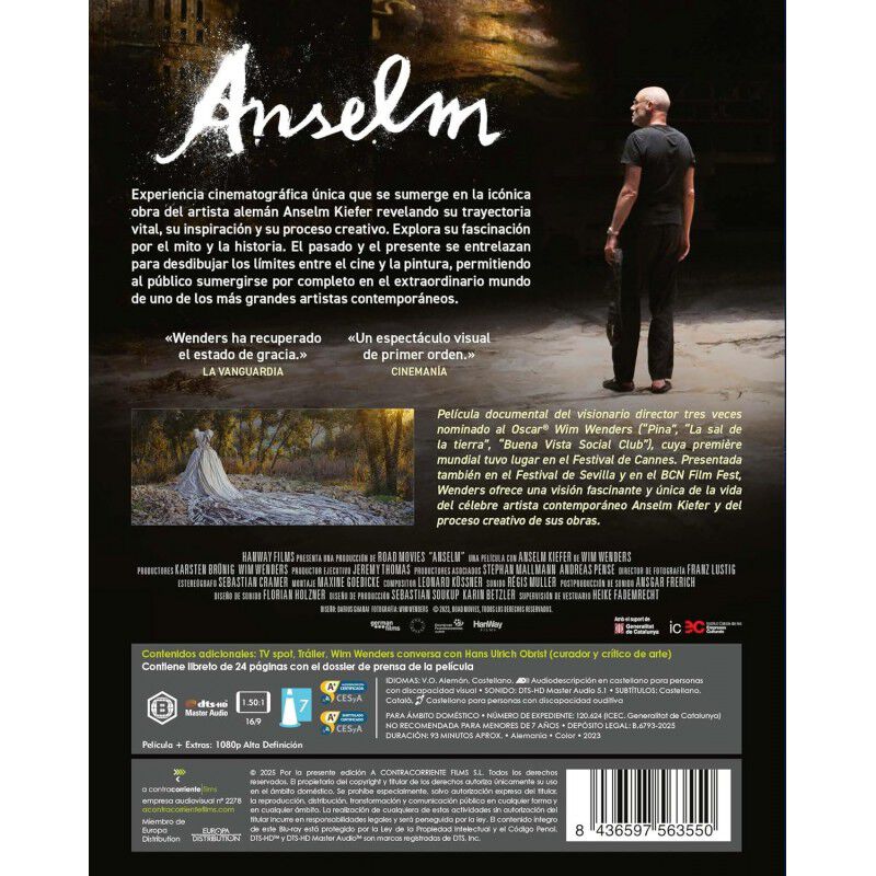 Anselm [Blu-ray+Libreto (24 p&aacute;gs.)] (2023) Anse... image number null