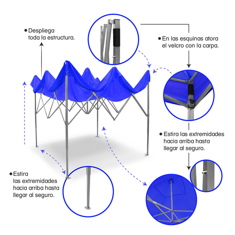 Toldo / Carpa en color Azul image number null