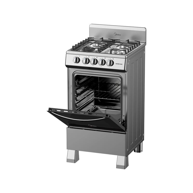 Estufa Midea Mgs20fs1biabg 20 Pulgadas 4q Acero... image number null