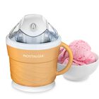 M&aacute;quina Para Hacer Helados Nostalgia Electric Old Fashioned, 1,5 L, Color Canela
