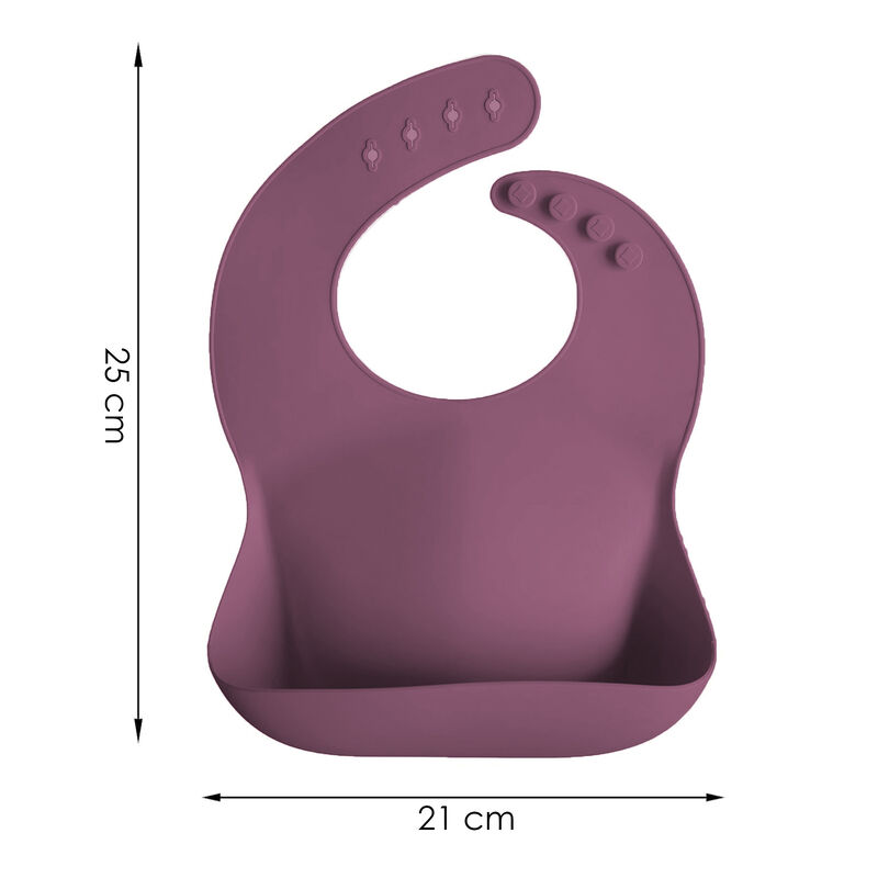 Juego de babero y accesorios de silicón Aquila ... image number null