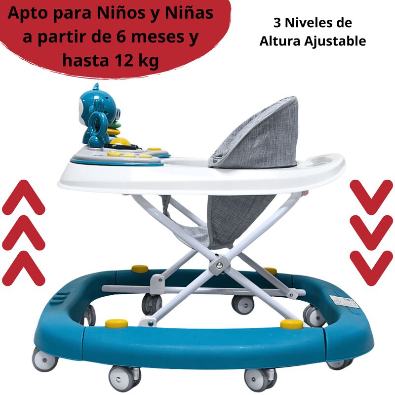 Andadera para Bebé Mecedora Mono Musical Bastón... image number null