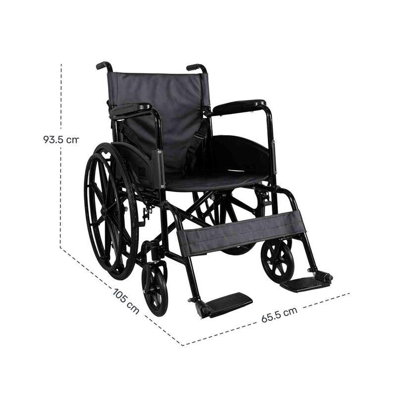 Silla De Ruedas Todo Terreno 24 Pulgadas Plegab... image number null