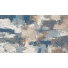 Cuadro Decorativo Abstracto 90x122cm Azul Grisaceo