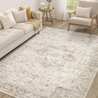 Alfombra De &Aacute;rea Cotiled 140x180 cm Beige Lavable Tradicional