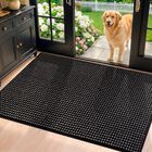 Tapete Hicorfe 122 cm &times; 81 cm Negro Antideslizante Interior