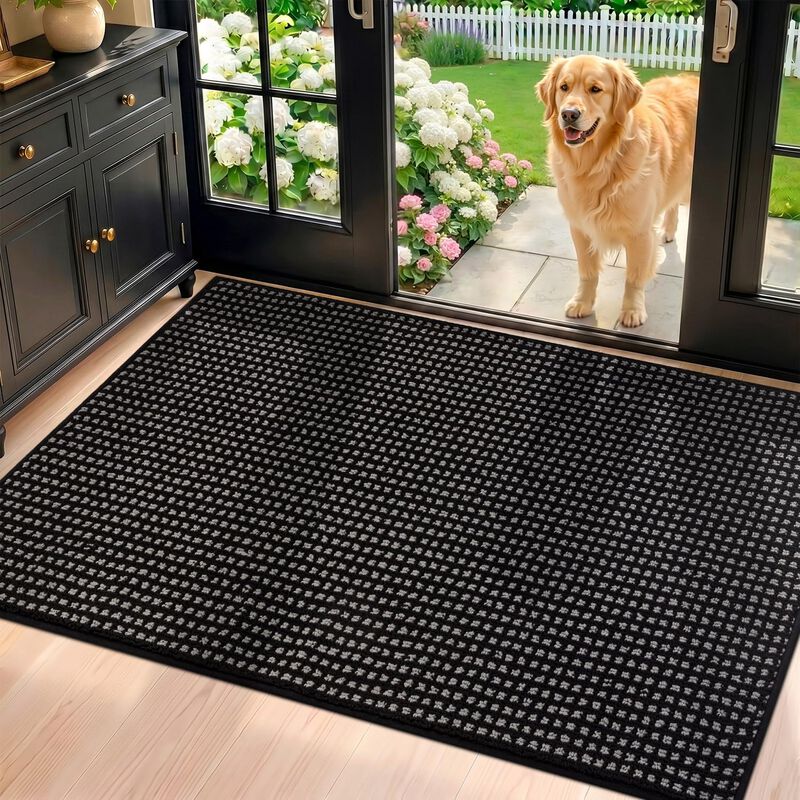 Tapete Hicorfe 122 cm &times; 81 cm Negro Antidesliza... image number null
