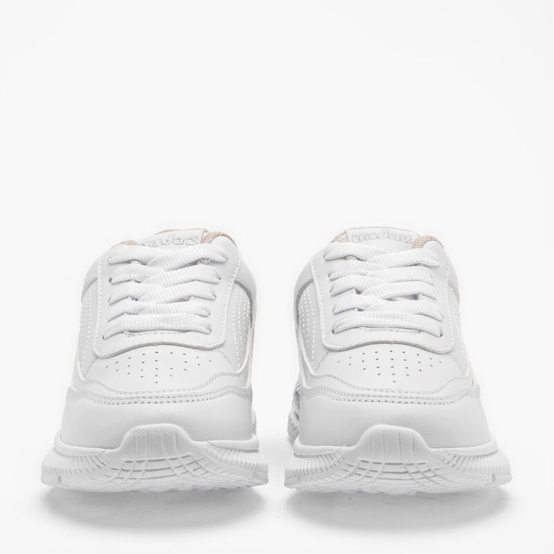 Audaz Tenis Escolar De Piel Para Mujer Blanco C... image number null