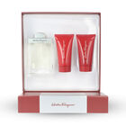 Set Salvatore Ferragamo Pour Homme 3pzs 100 Ml Edt Spray/ Afhter Shave 75ml/ Shower Gel 75ml.