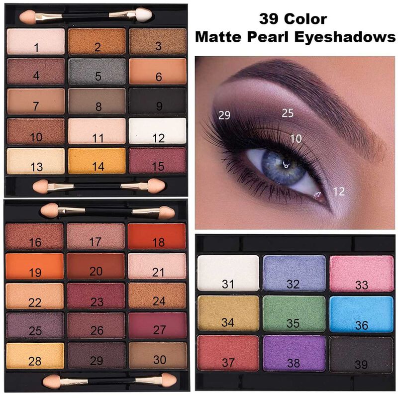 Paleta De Maquillaje Miss Rose M 58 Color Con K... image number null