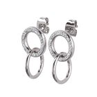 Aretes Acero Inoxidable Zirconia Joyer&iacute;a Regalo Mam&aacute; Luckyly