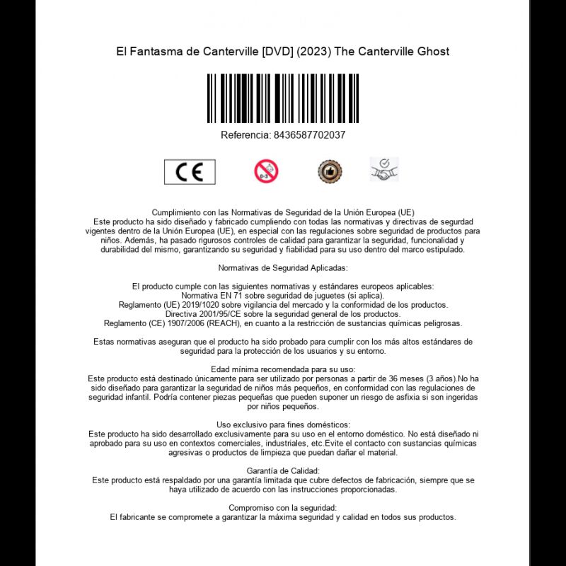 El Fantasma De Canterville [dvd] (2023) The Can... image number null