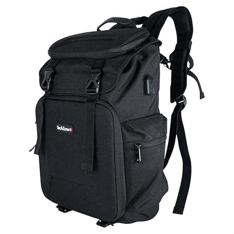 TechZone Mochila Backpack Glory Color Negro con... image number null