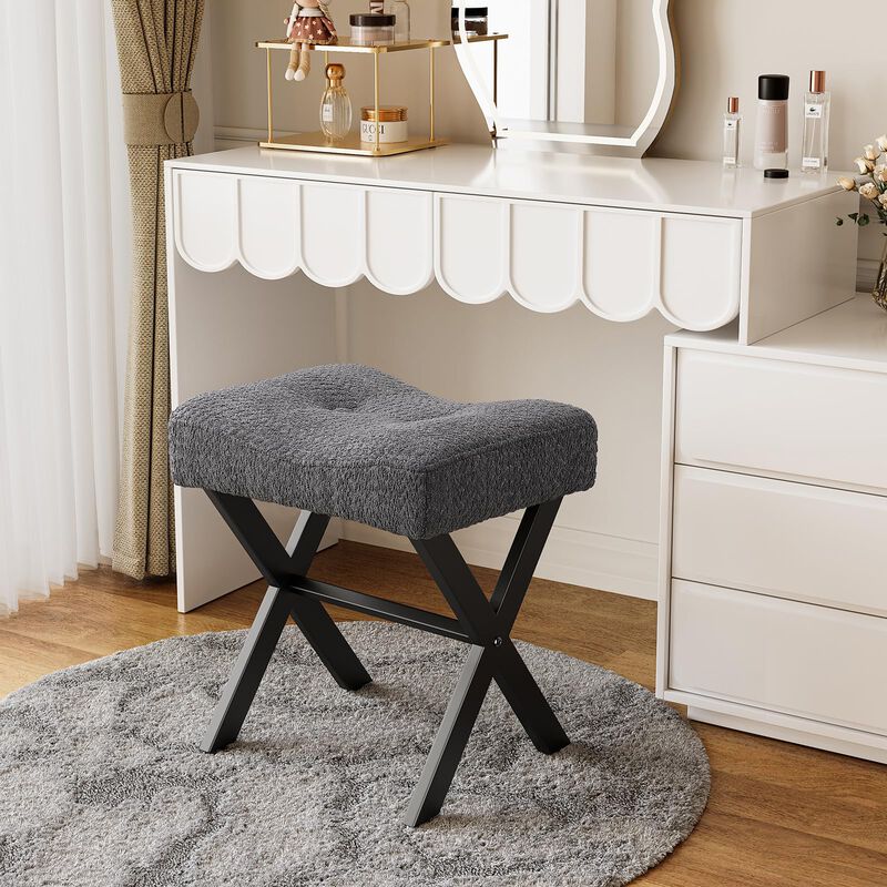 Taburete Memobarco, 46 Cm, Con Patas En X De Me... image number null