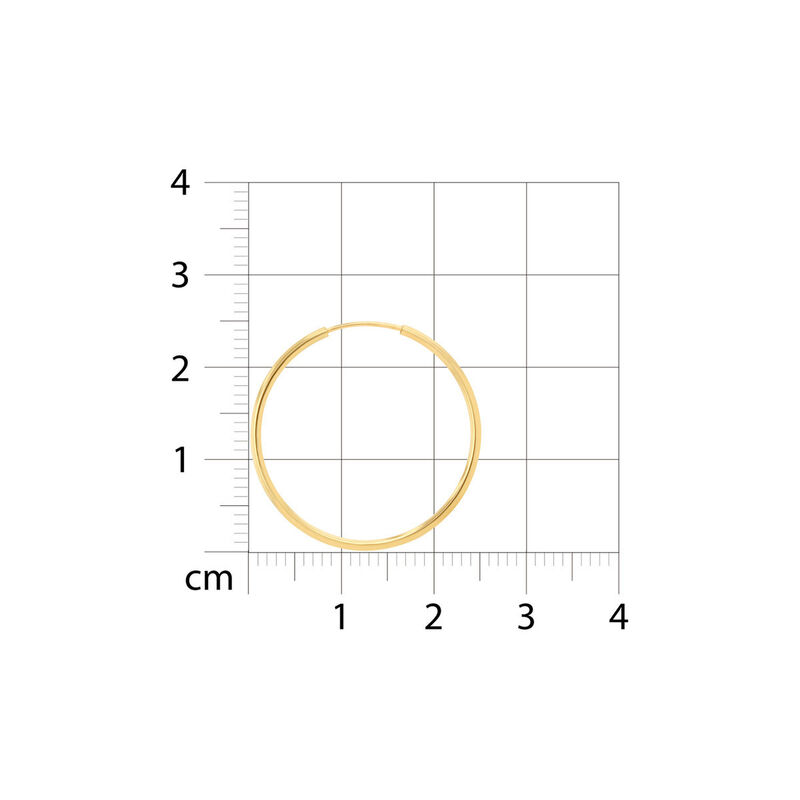 Arracadas De Oro Amarillo 10K (23Mm Aprox) image number null