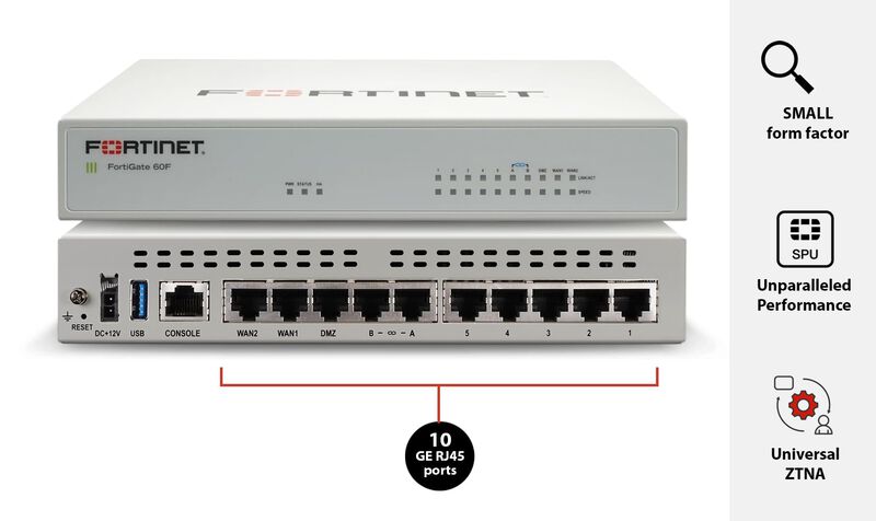 Dispositivo De Firewall Fortinet Fortigate-60f ... image number null