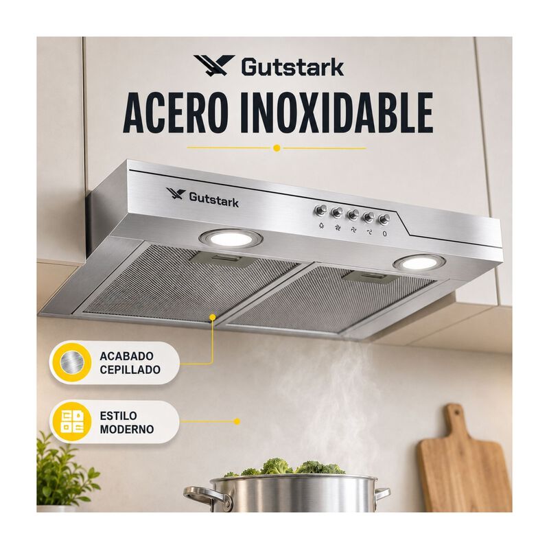 Campana Cocina Extractora Purificadora Acero 50... image number null