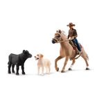 Set Playset Schleich Farm World Rodeo Calf Adventure De 6 Piezas Para Ni&ntilde;os