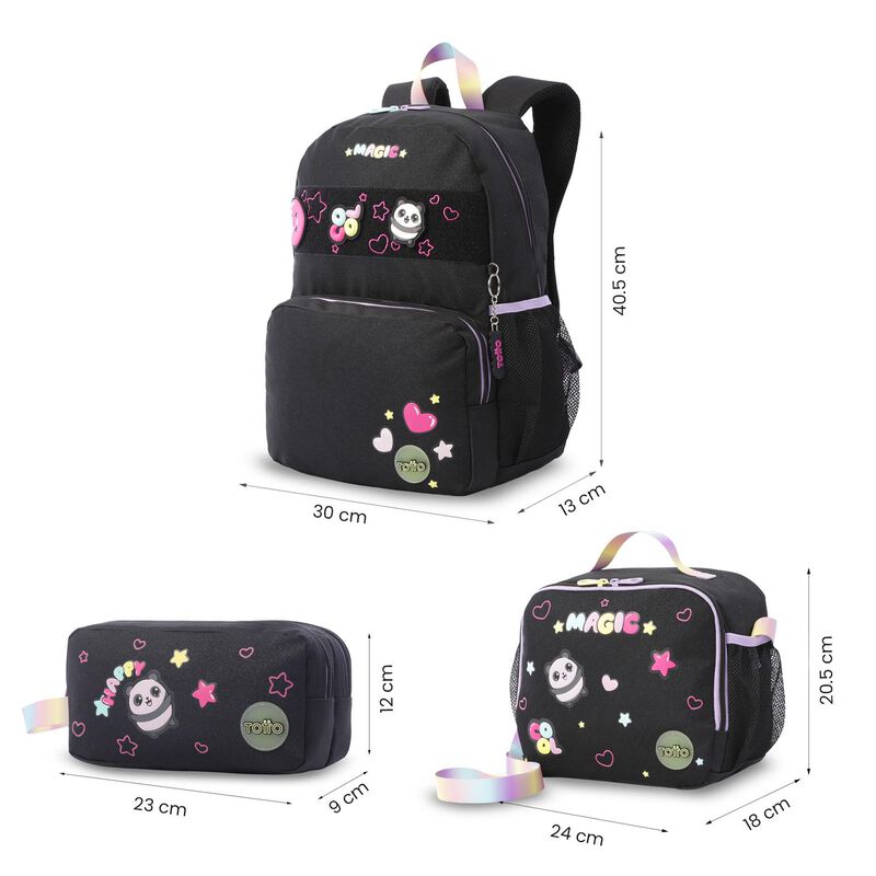 Kit Escolar Mochila Mediana, Lonchera Y Lapicer... image number null