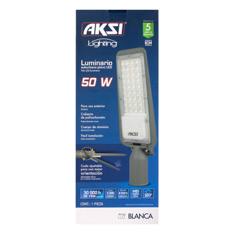 Luminario Suburbano Aksi LED Plano Aluminio 50w image number null