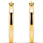 Arracadas Oro Florentino 14k 16mm