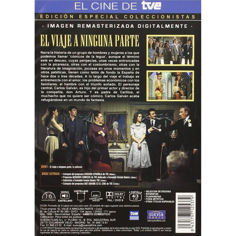 El Viaje A Ninguna Parte (edici&oacute;n Especial 2 Dv... image number null