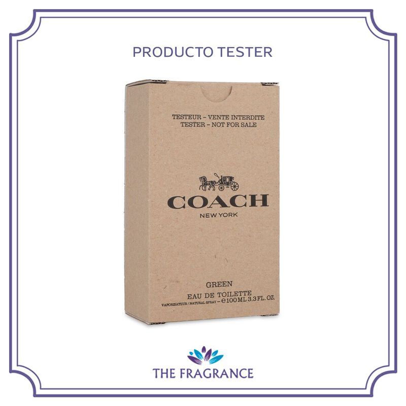Tester Coach Green 100ml Edt Spray image number null