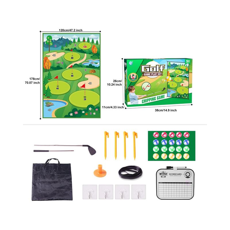 Mini Set De Golf Para Ni&ntilde;os Con Tapete 120&times;178 ... image number null