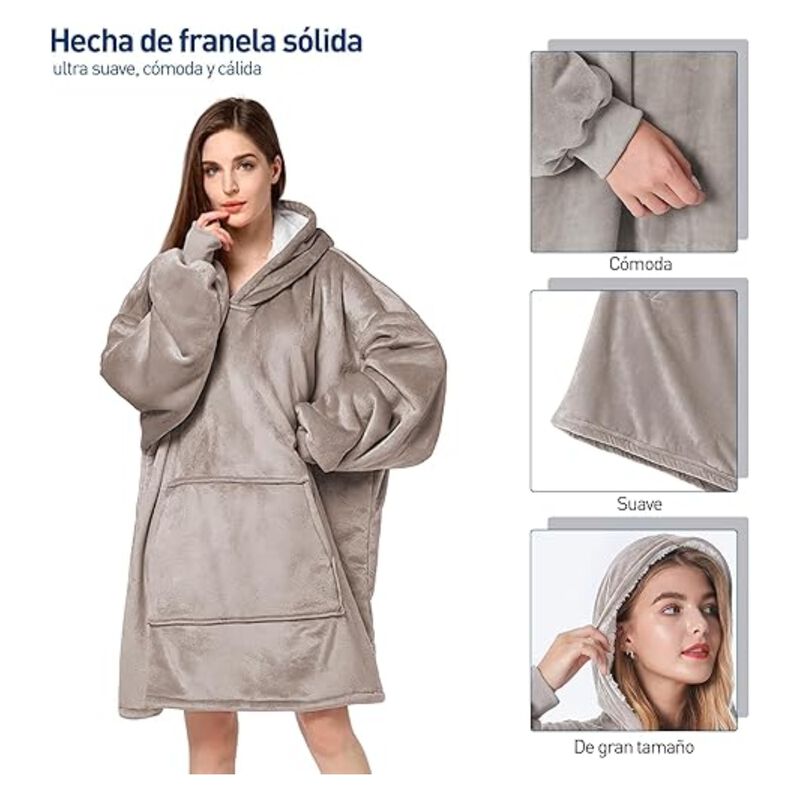 Sudadera Cobija Manta con Borrega Bluelander image number null