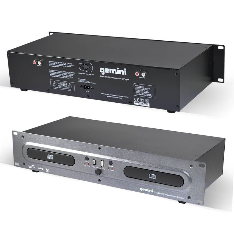 Equipo De Dj Gemini Sound Cdx-2250i Con Montaje... image number null