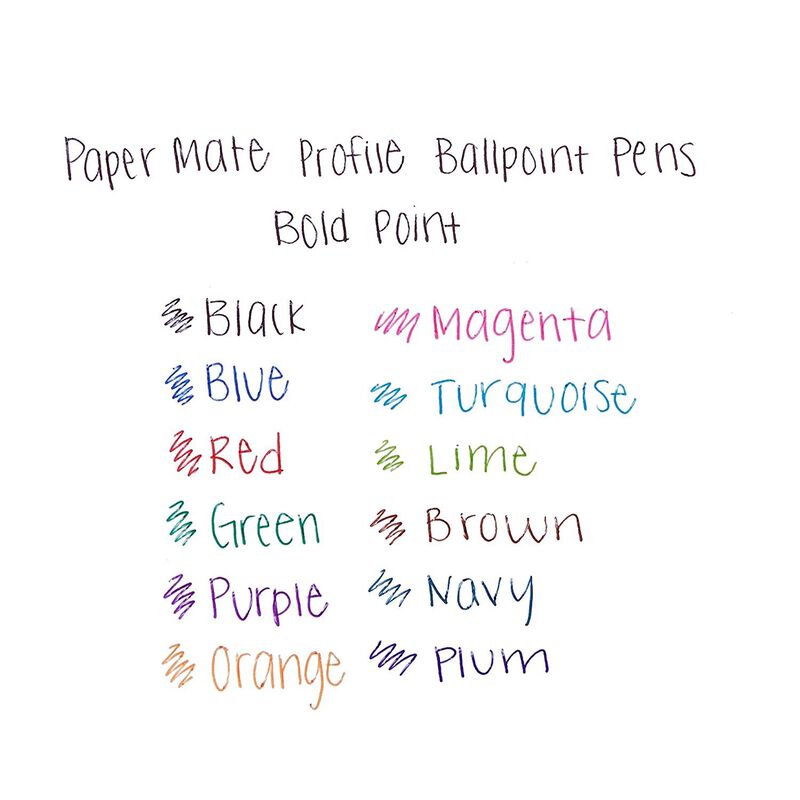 Bol&iacute;grafo Paper Mate 1.4 mm Bold - Pack De 6 Ne... image number null