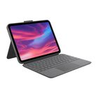 Funda Con Teclado Logitech Combo Touch Para Ipad 10.&ordf; Generaci&oacute;n, Color Gris